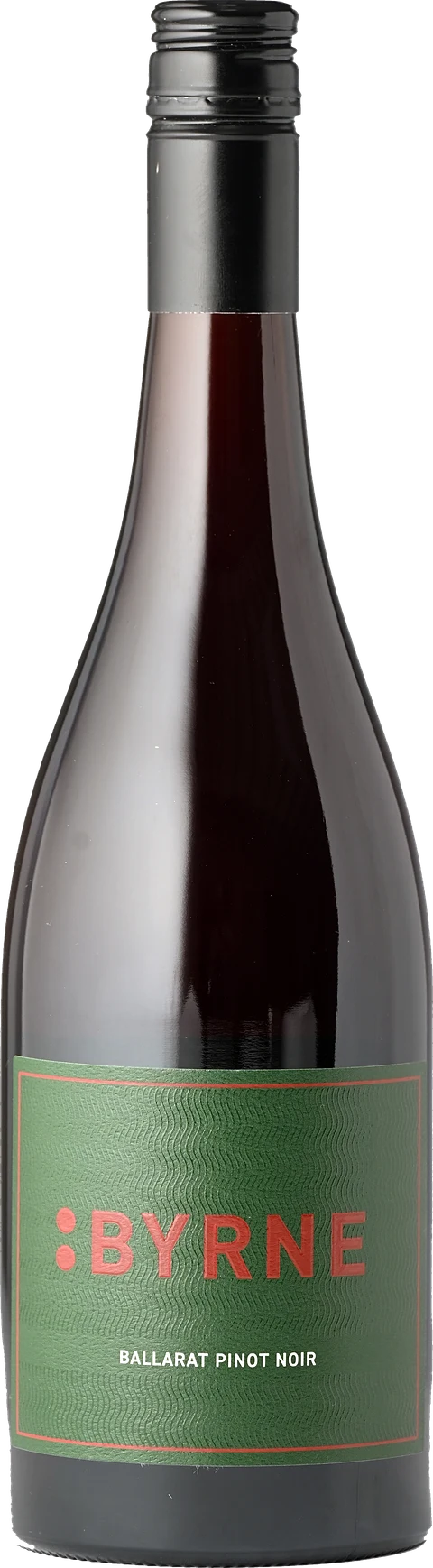A bottle of Byrne Ballarat Pinot Noir.